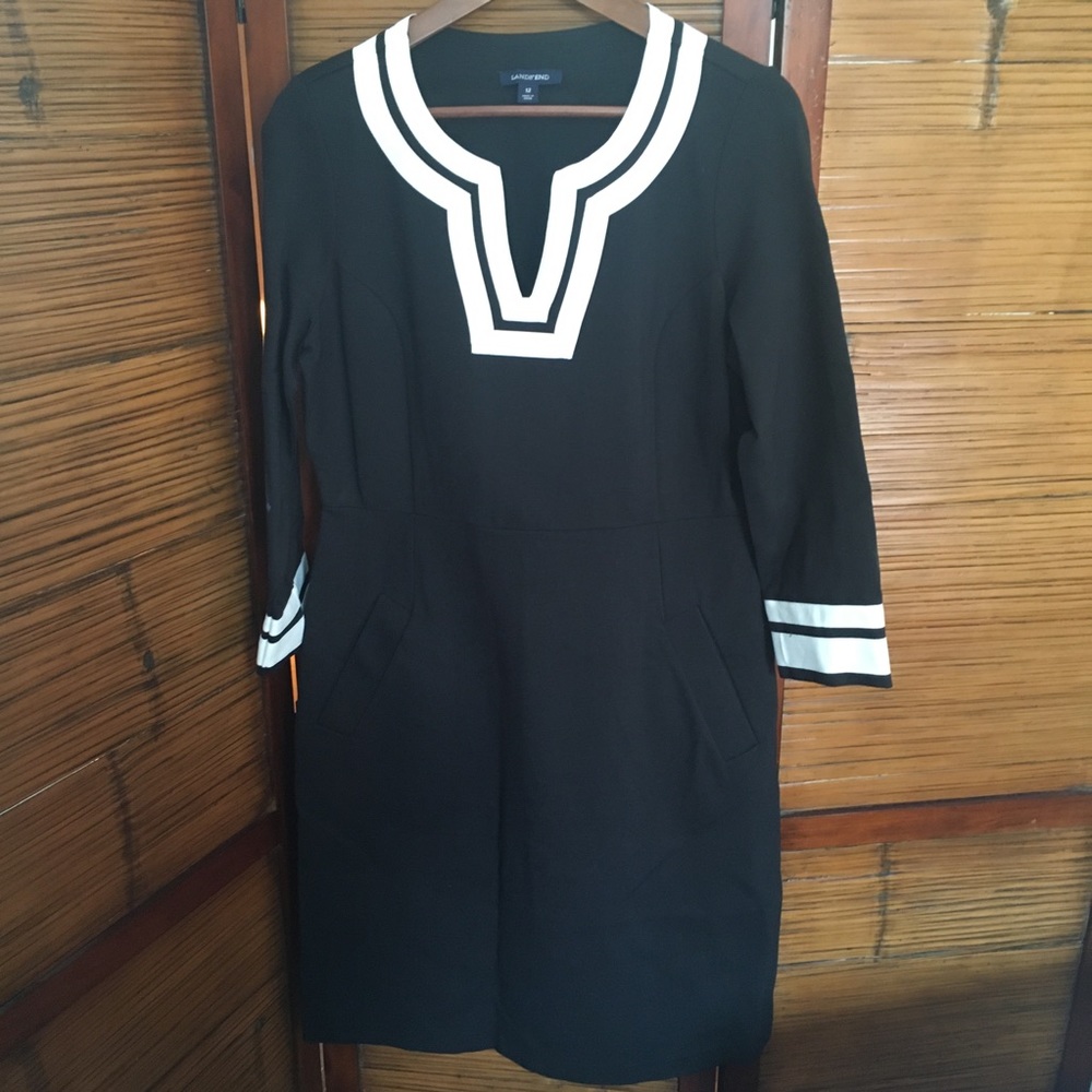 Lands’ End 3/4 Sleeve Dress with POCKETS